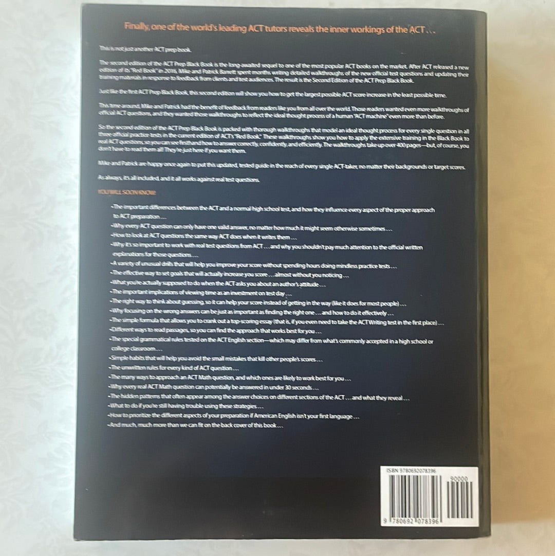 ACT Prep Black Book: The Most Effective ACT Strategies Ever Published