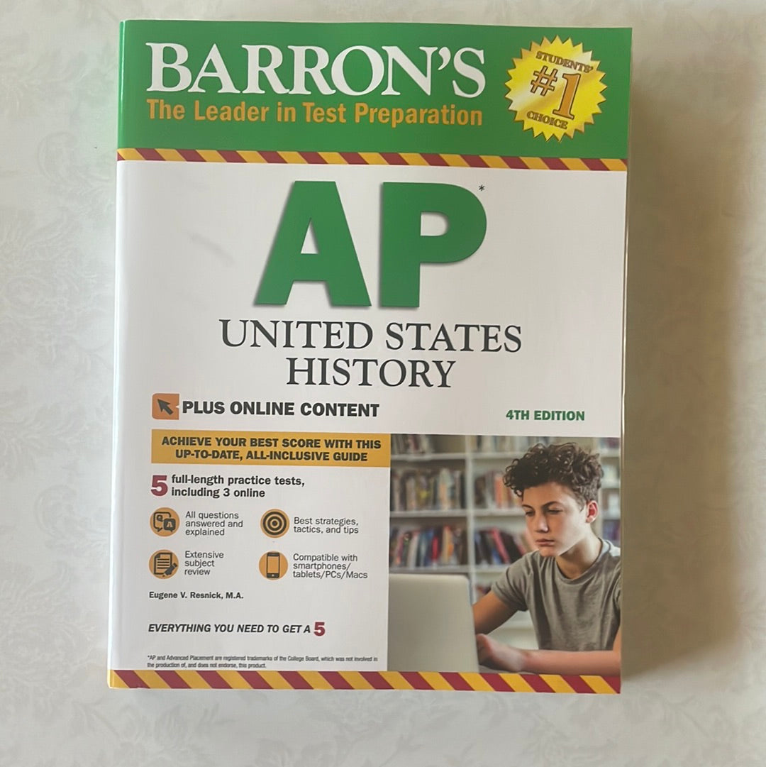 Barron's AP United States History, 4th Edition: With Bonus Online Tests (Barron's Test Prep)