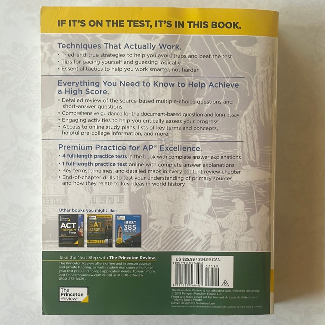 Cracking the AP World History: Modern Exam 2020, Premium Edition: 5 Practice Tests + Complete Content Review + Proven Prep for the NEW 2020 Exam (College Test Preparation)