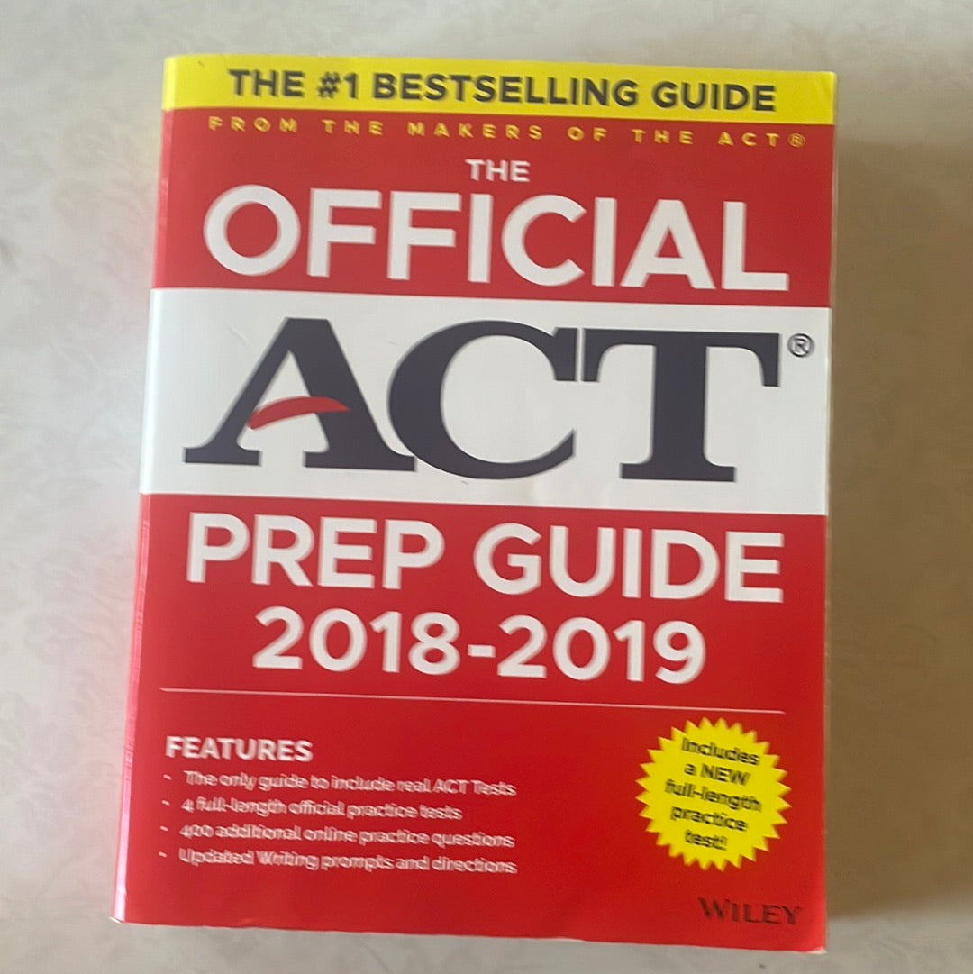 The Official ACT Prep Guide, 2018-19 Edition (Book + Bonus Online Content) - 1st Edition